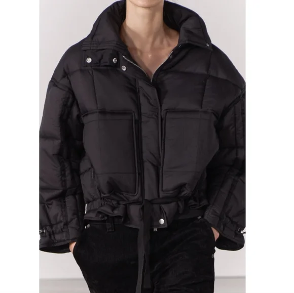 WATER REPELLENT NYLON PUFFER ANORAK ZW COLLECTION SIZE S - Picture 6 of 15